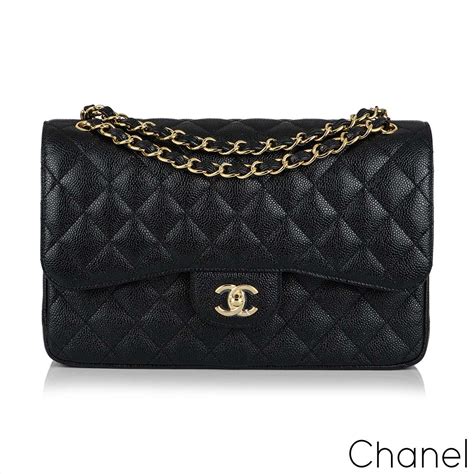 chanel classic flap bag black caviar|The Ultimate Bag Guide: The Chanel Classic Flap Bag.